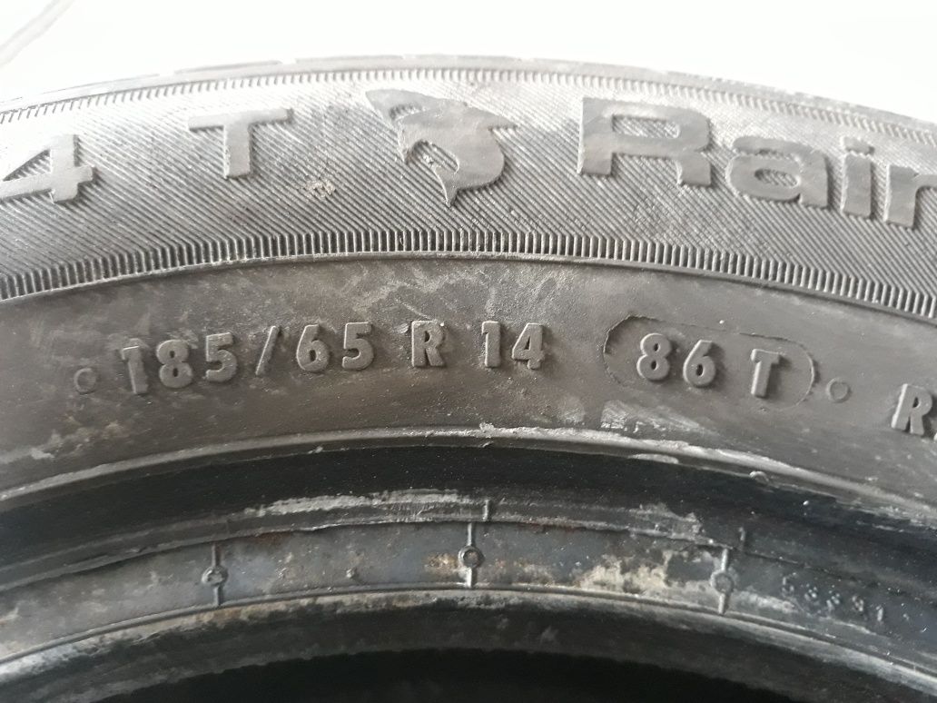 2 Opony letnie 185/65r14 UNIROYAL 2018r 5mm