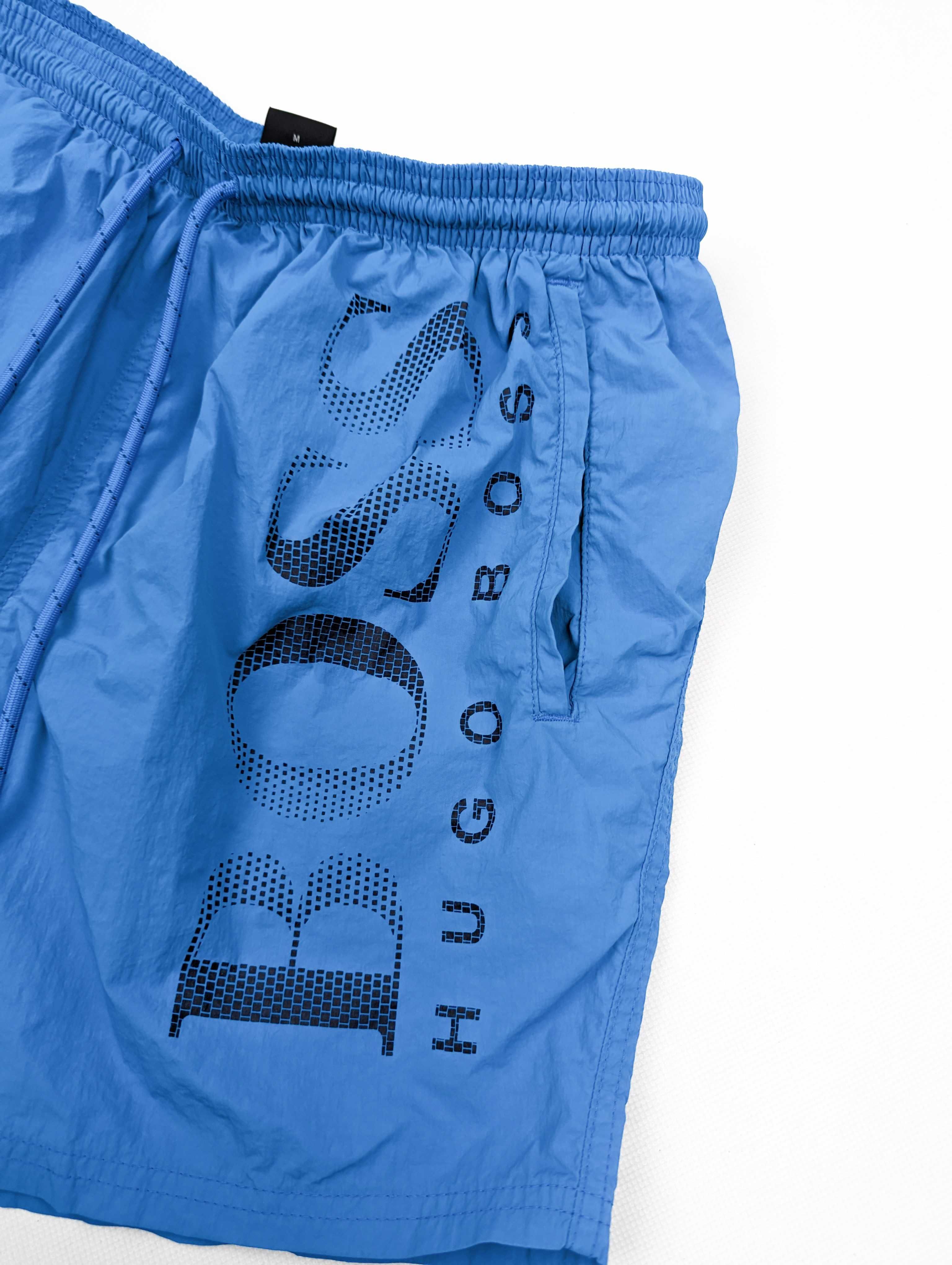 Hugo Boss niebieskie spodenki szorty M logo