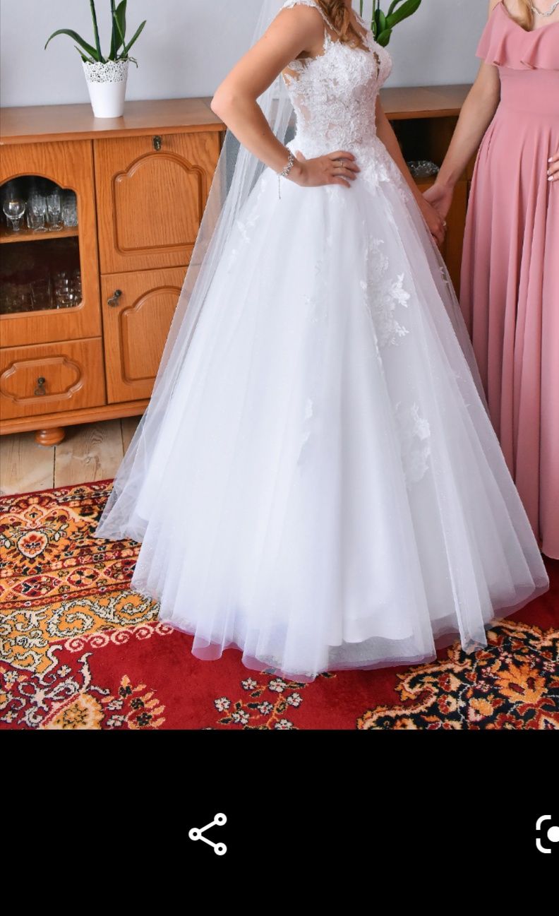 Suknia ślubna Lamberta, princessa +dodatki