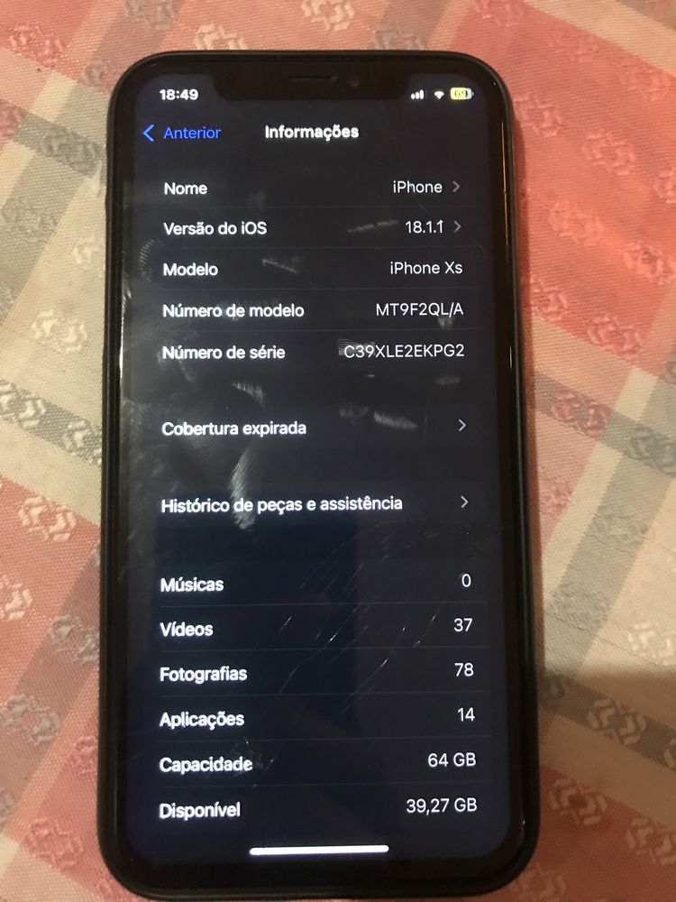 Iphone xs 64gb + capa