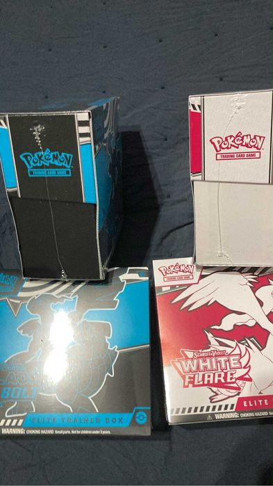 Conjunto de selados pokemon white flare, black bolt e prismatic
