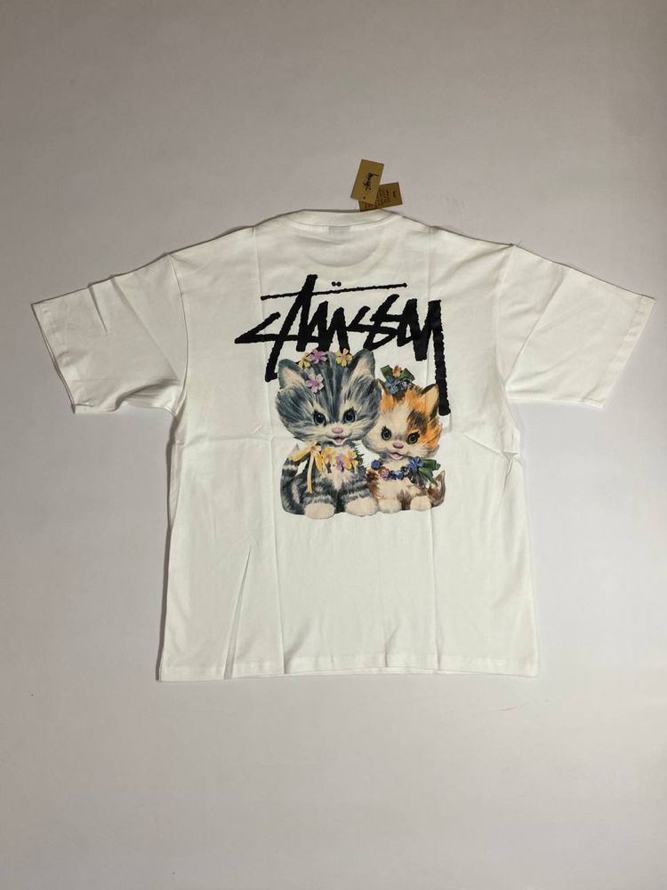 футболка Stussy Cat T-Shirt White