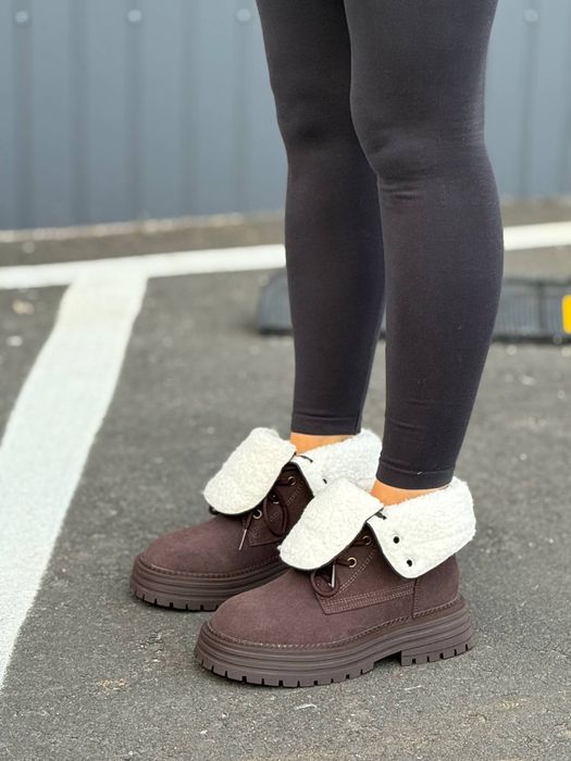 Жіночі зимові черевики з натуральної замші (р.36-40)