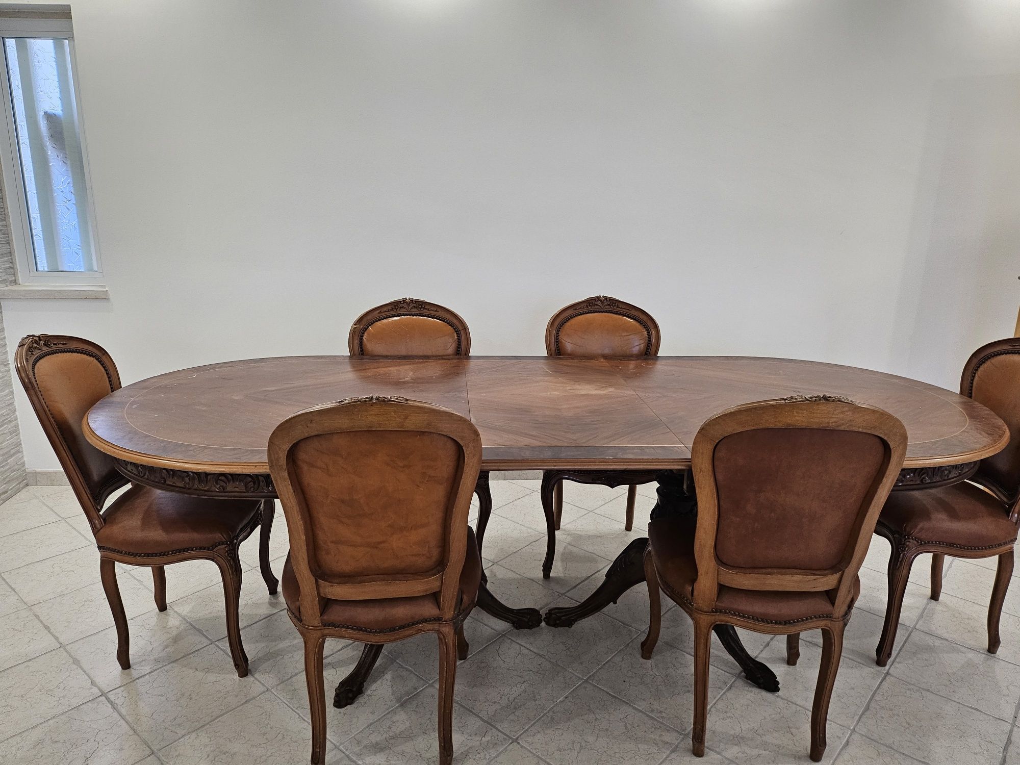 Mesa madeira maciça - EstiloLuis XV