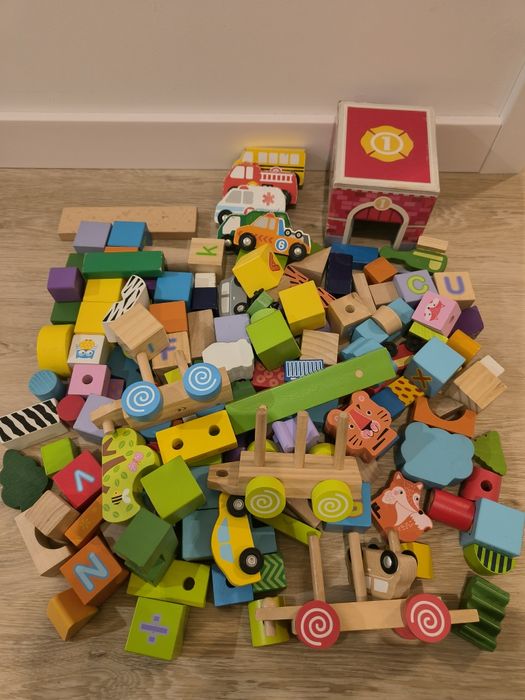 Zestaw klocków drewnianych