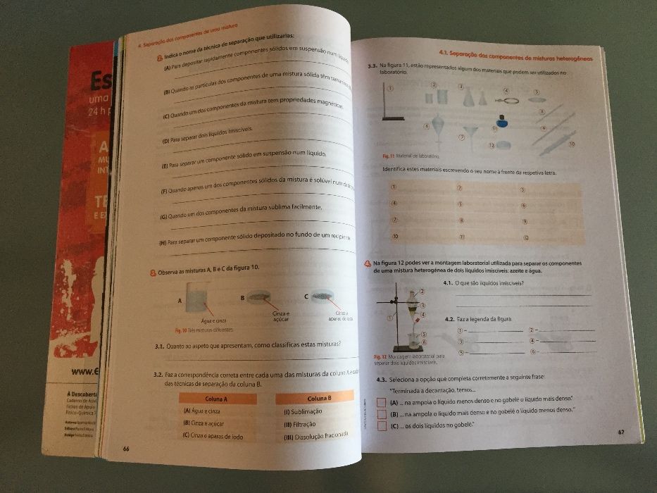 Caderno Actividades Físico-Quimica 7º Ano - À Descoberta do Planeta