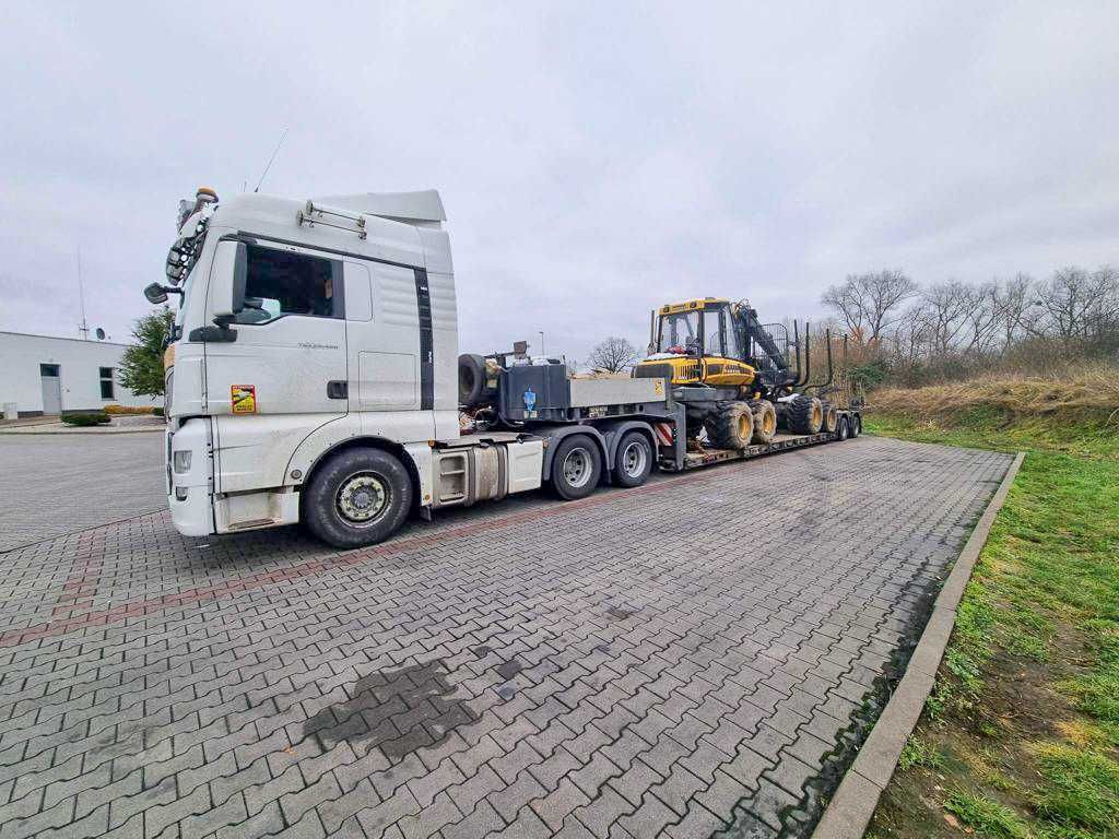 Transport maszyn budowlanych, leśnych, ponadgabarytowy, międzynarodowy