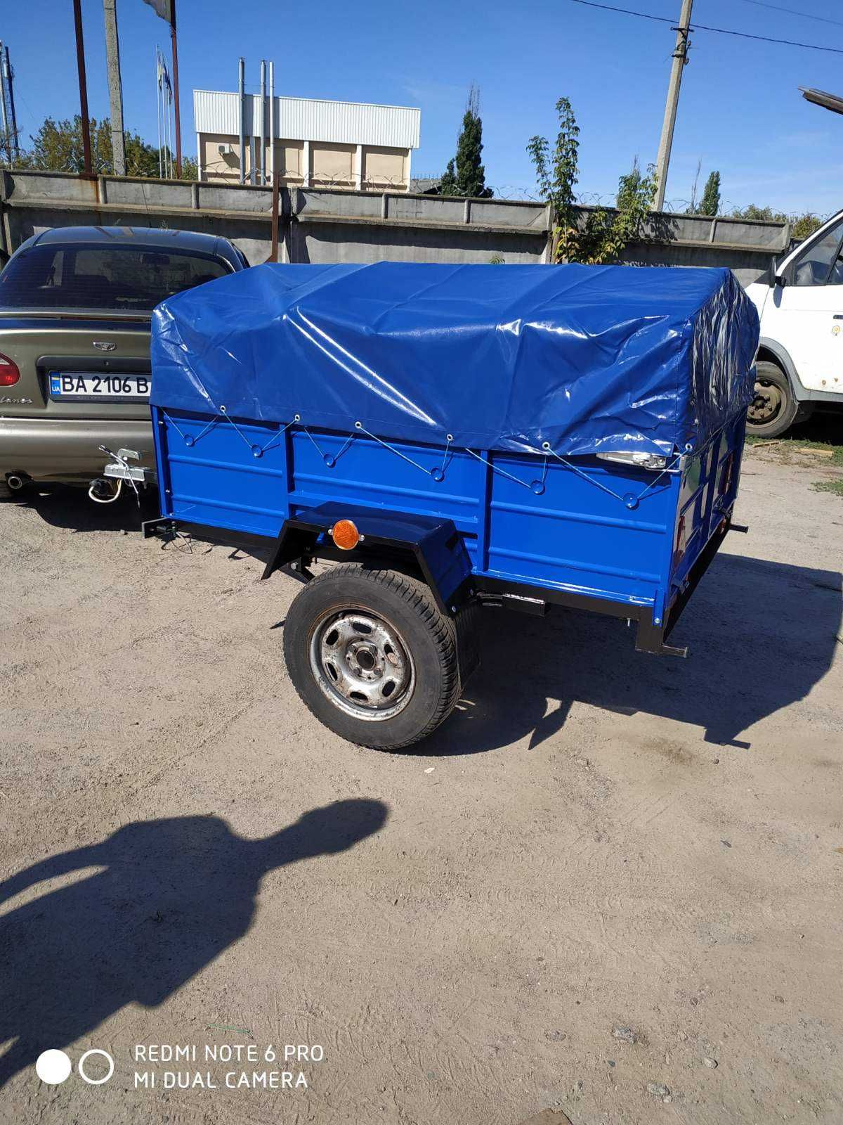 Новий авто причіп 200х120х35 (одновісний причіп)