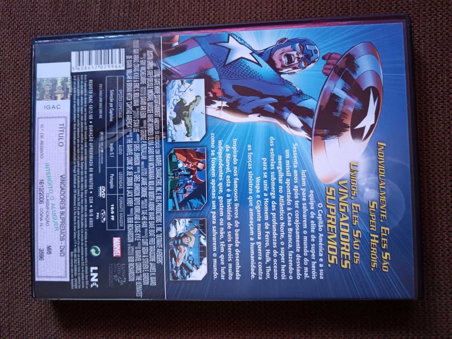 filmew dvd original - vingadores supremos - marvel