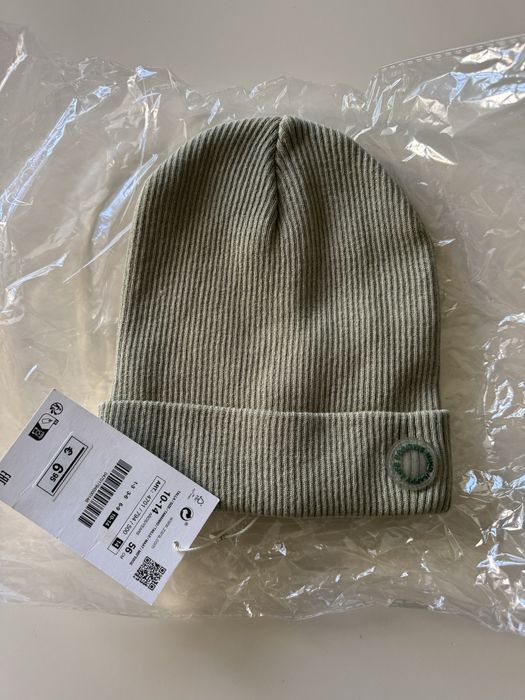 Шапка Zara 56 см оливка