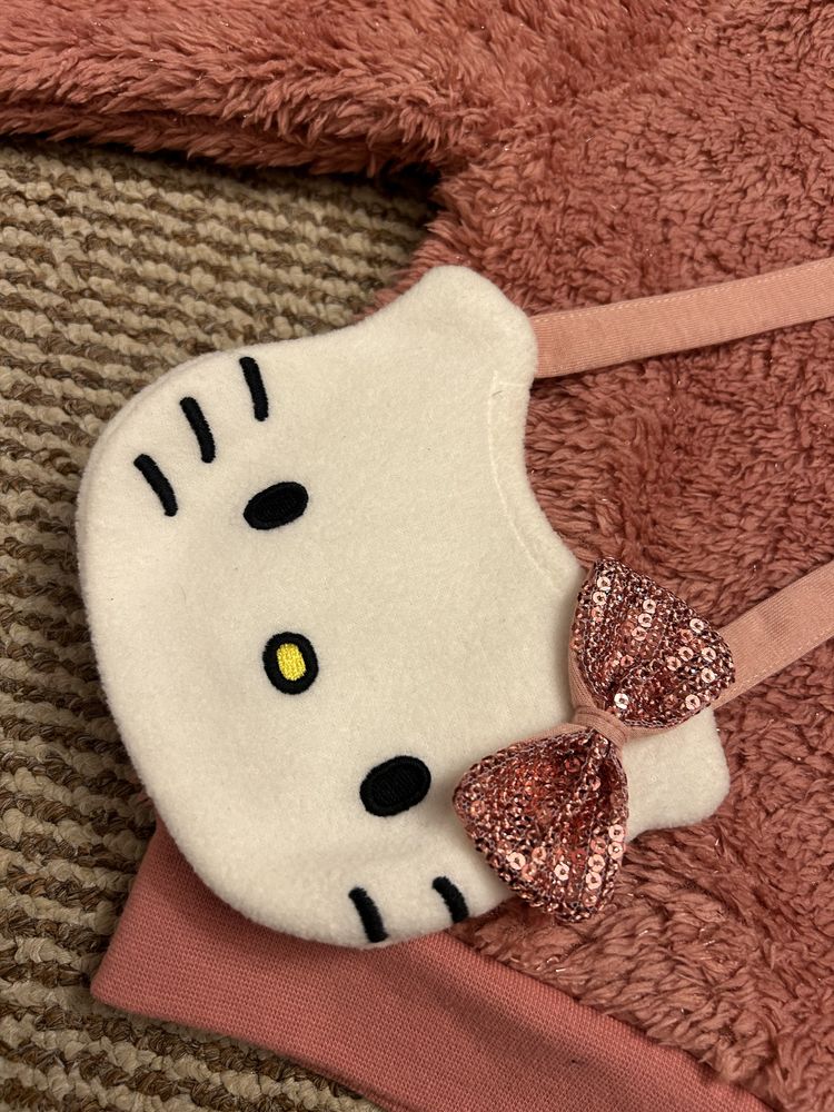 Cieplutka bluza Hello Kitty + torebka