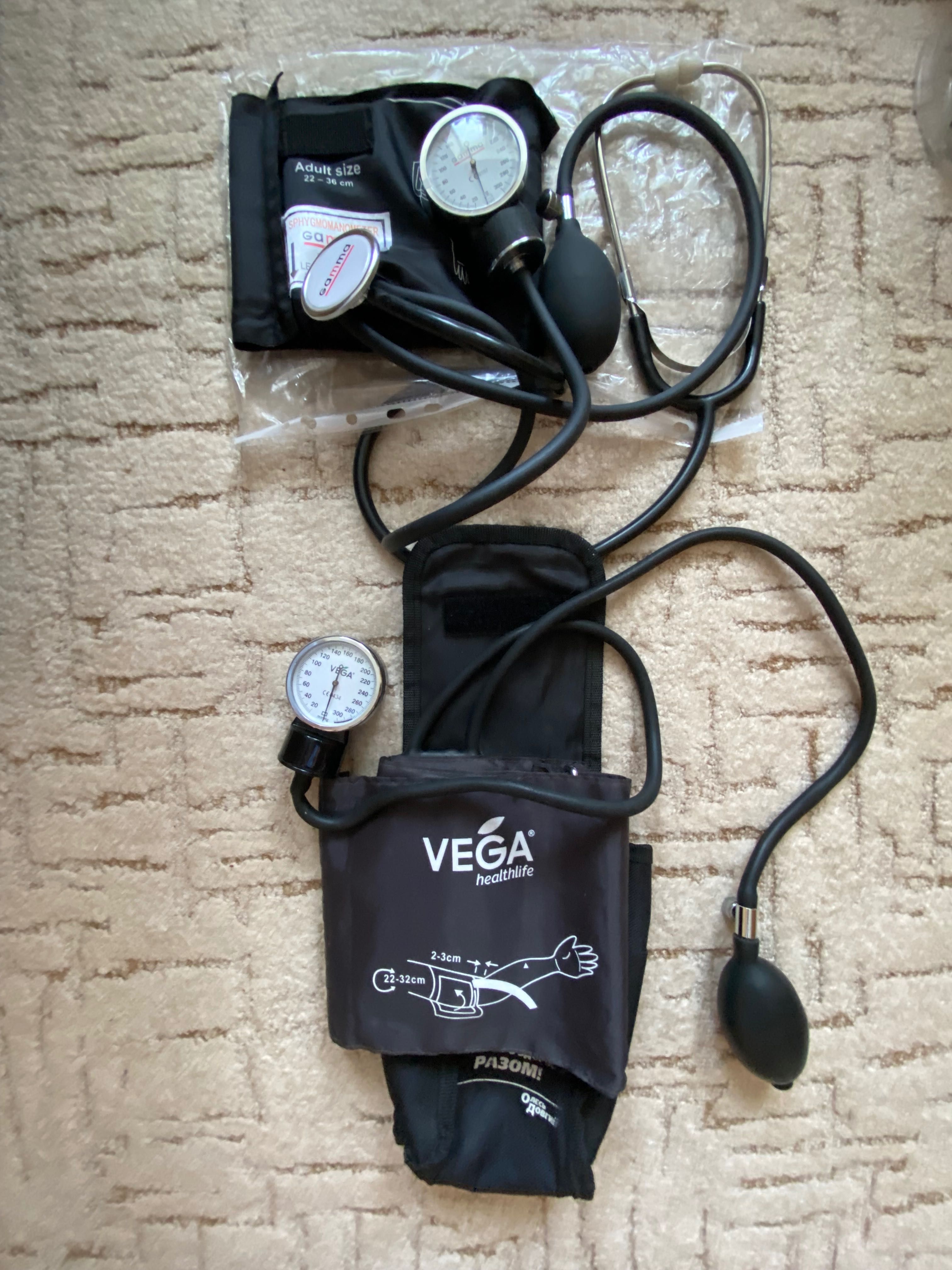 Медицинский тонометр (Gamma, Vega, Microlife)