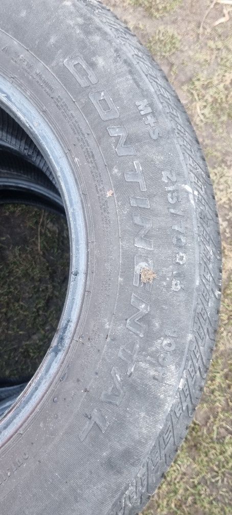 Opony całoroczne Continental 215/70R16 100H bieżnik średnio 5mm