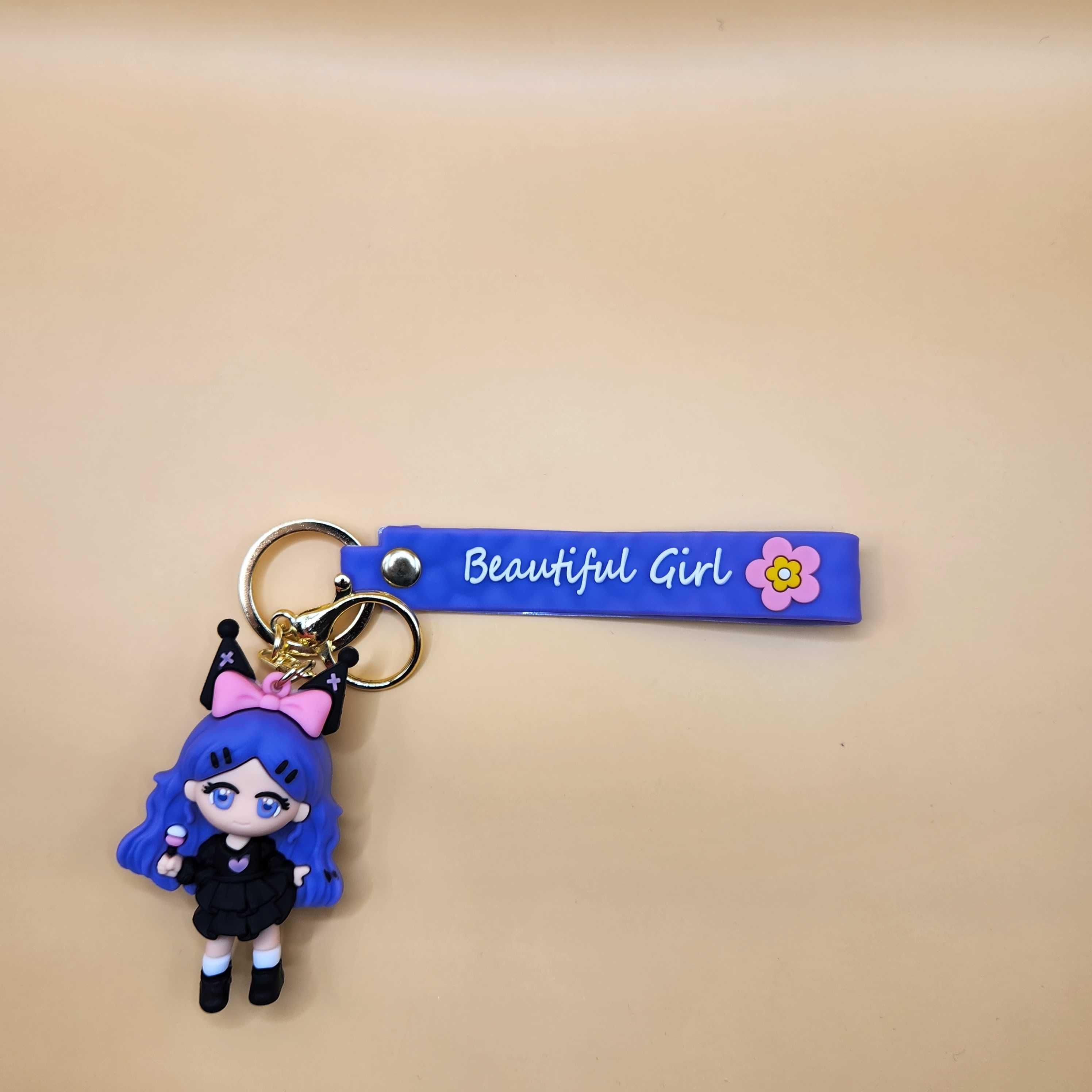Breloczek do kluczy Anime Kawaii School Girl z kreskówki