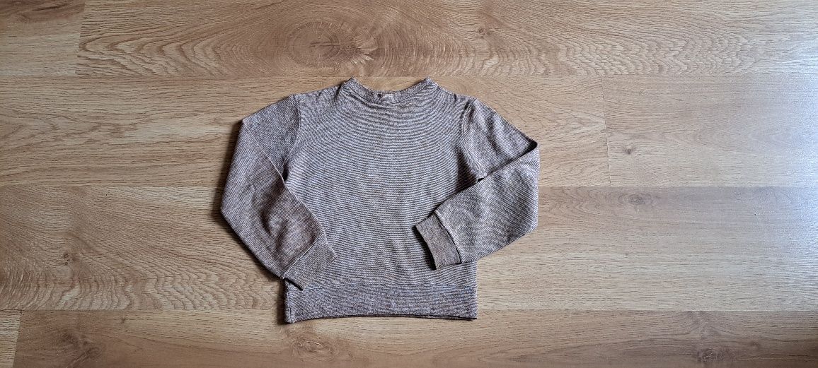 Brązowy cienki sweterek Vintage r. 98 cm