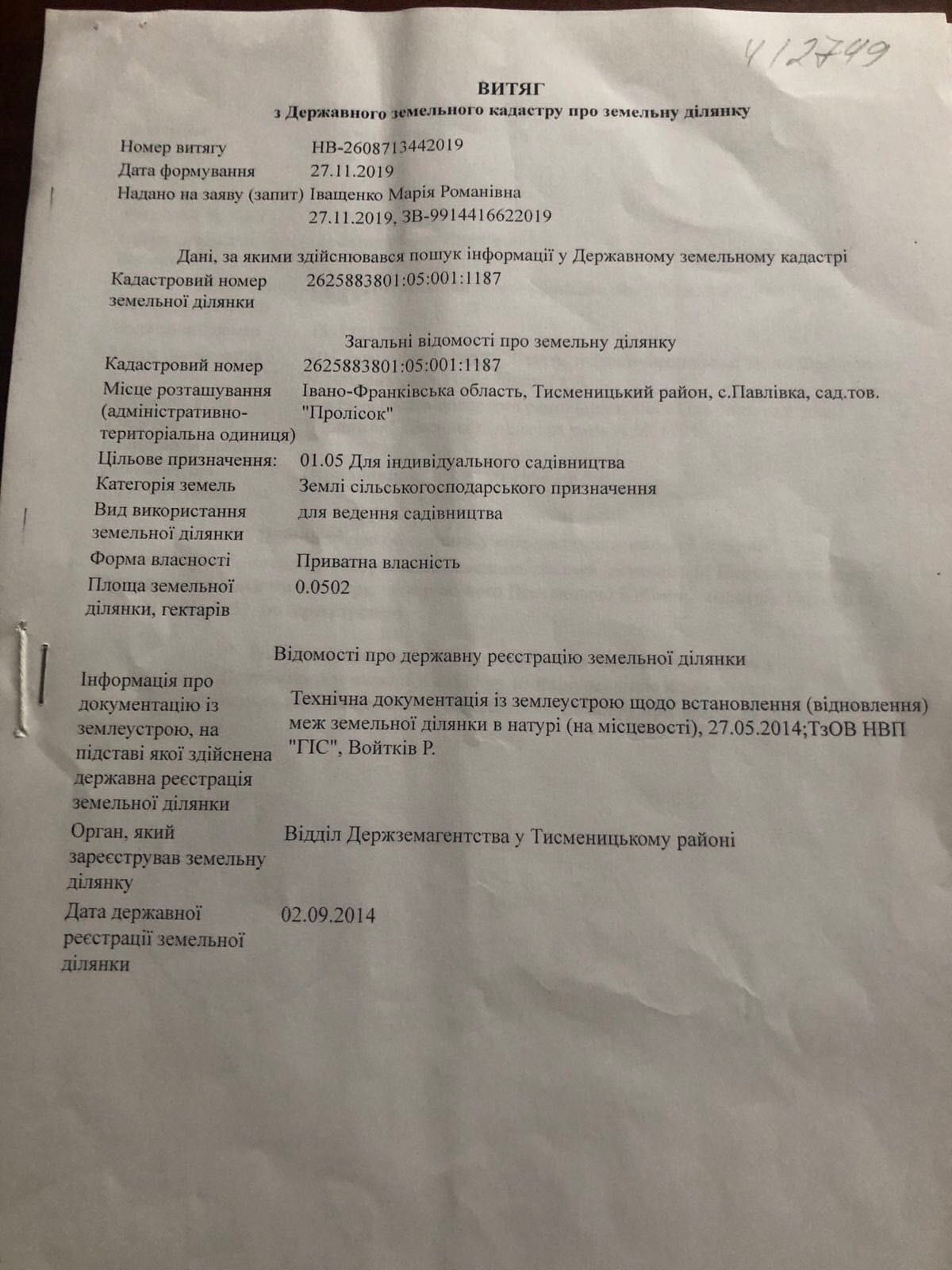 Продаж земельної ділянки в с. Павлівка