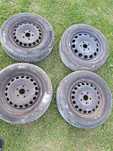 Golf V Jetta Touran I Audi koła felgi stalowe 15 5x112 et47 komplet