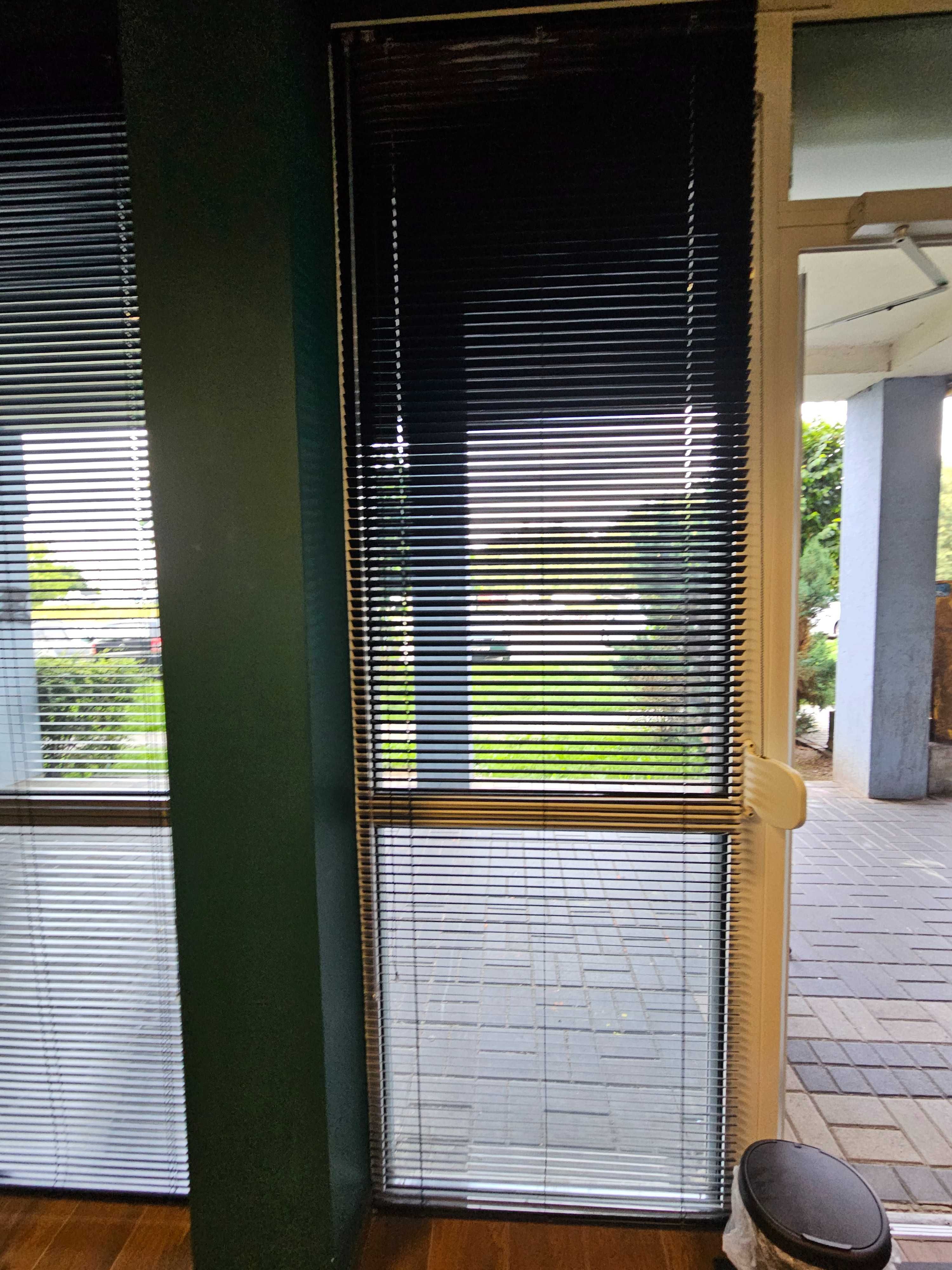 Żaluzje aluminiowe czarne