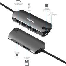 Концентратор Woohubs USB-C 8 в 1