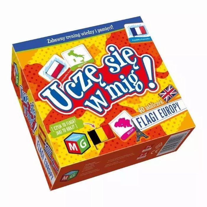 Flagi Europy - Uczę się w mig. Multigra