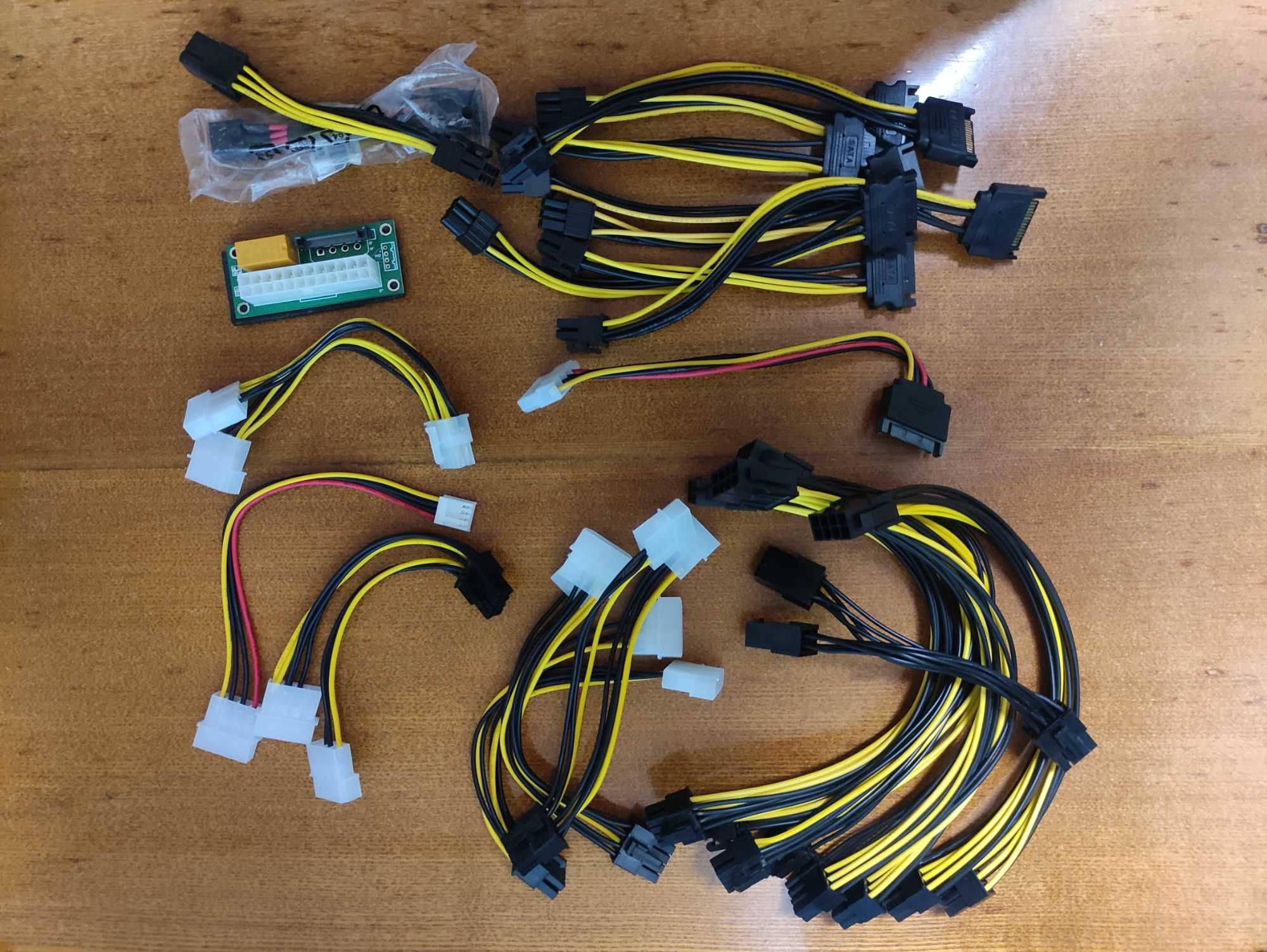Riser Райзер PCI-E 1X to 16X, 6pin, molex, sata, подовжувач відеокарти