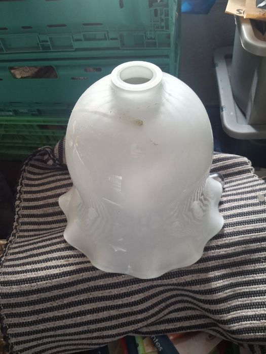 Abajour vidro branco