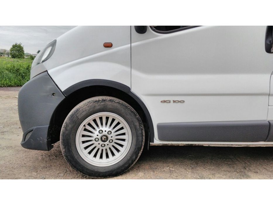 ТОП! Renault Trafic 2007-2015 Накладки на колісні арки пластикові/Рено
