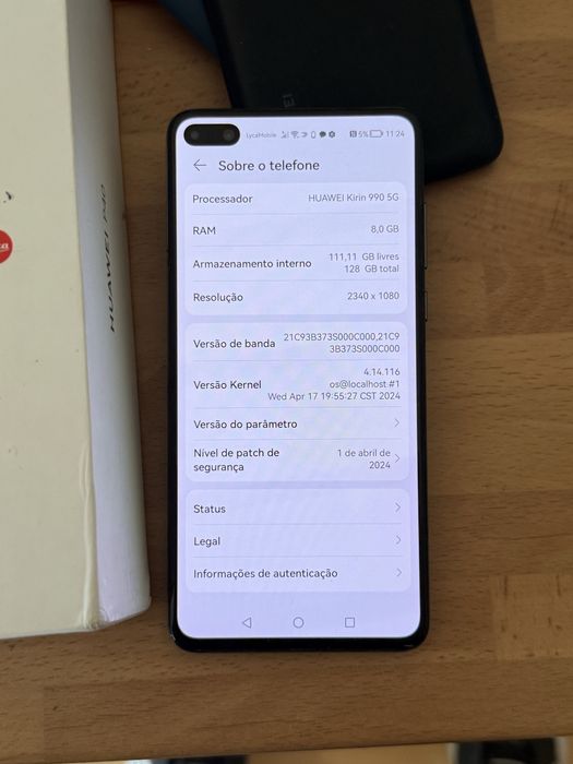 Huawei p40 8/128gb como novo desbloqueado caixa(ACEITO RETOMA)