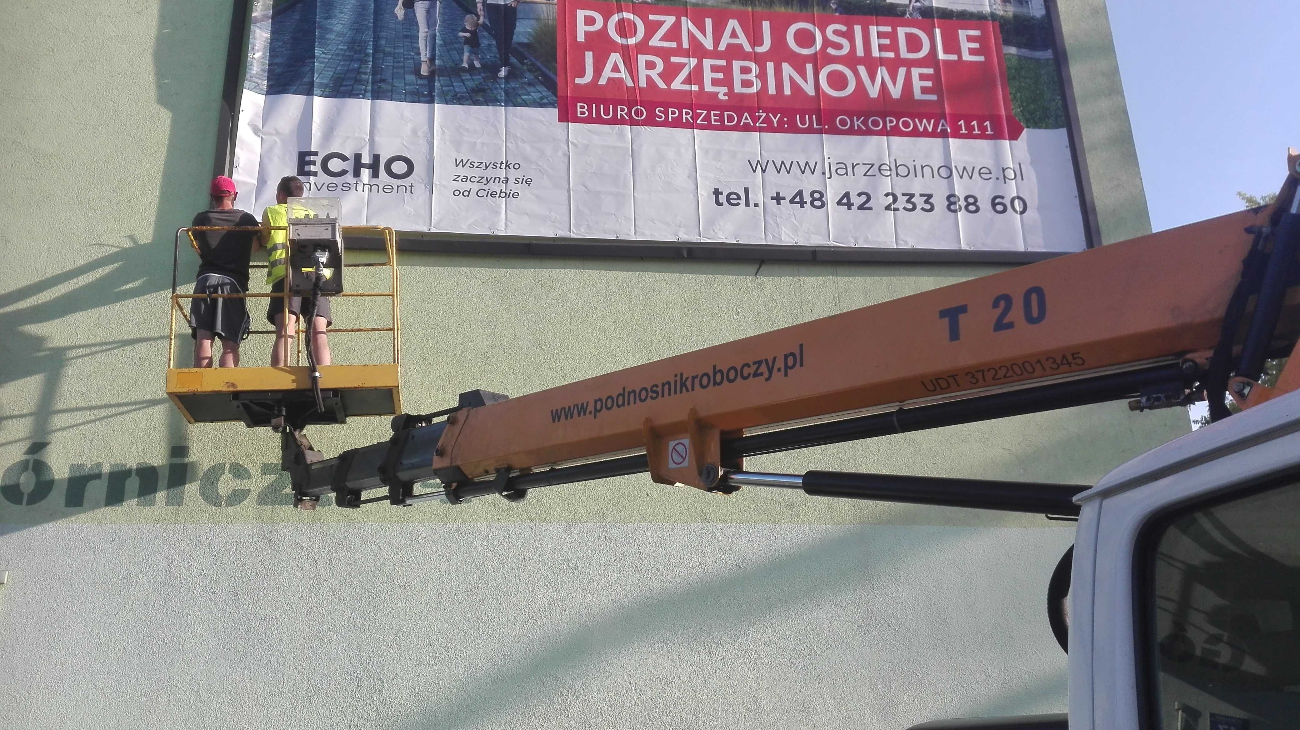 Usługi Podnośnikiem Koszowym 20m
