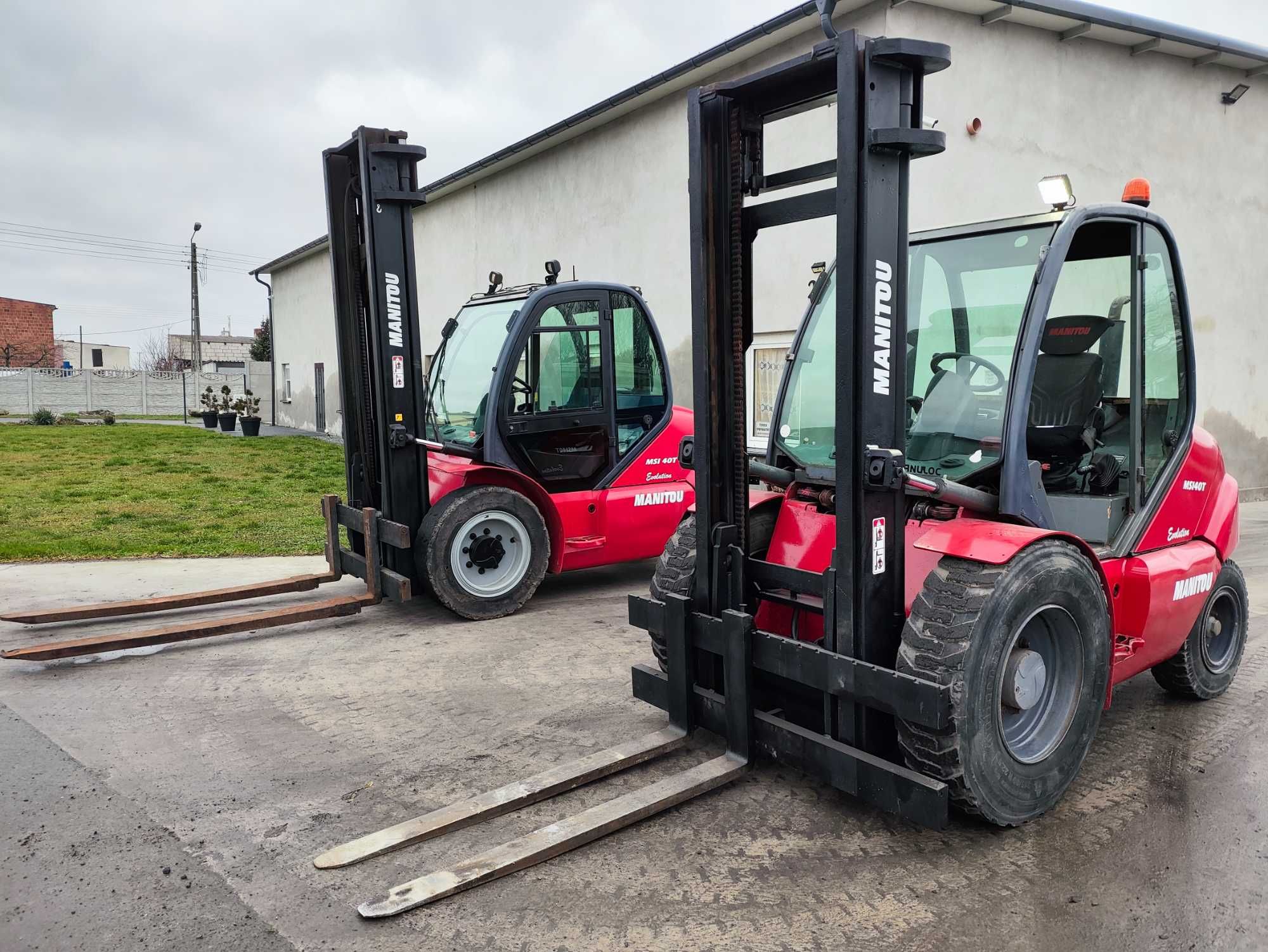 Wózek widłowy terenowy Manitou MSI40 z2013r. jak ładowarka blokada kół