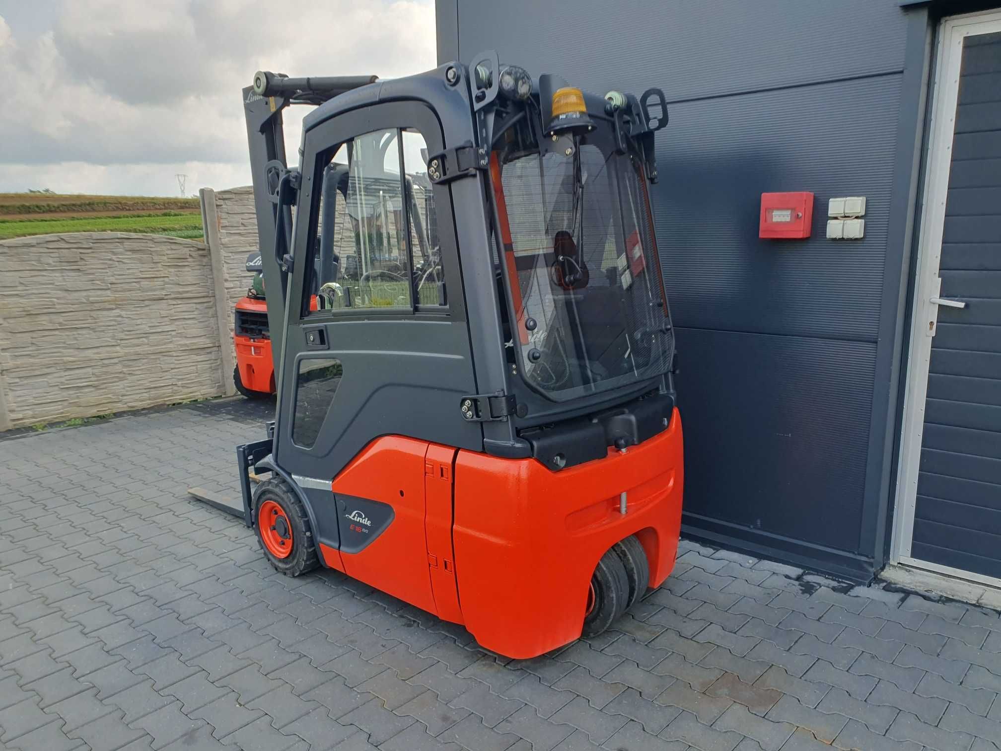 Wózek widłowy Linde E16C  2016r Kabina Duplex wolny skok E14 E18 E20