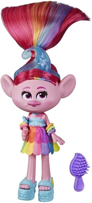 Кукла Сатин Тролли Мировой тур Синелька Trolls Розочка Диджей Hasbro