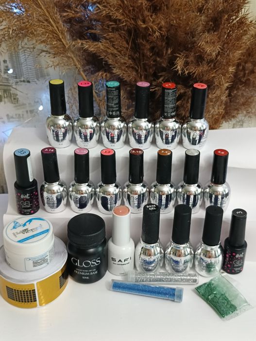 Стартовый набор для маникюра гель лак база топ гель для наращивания