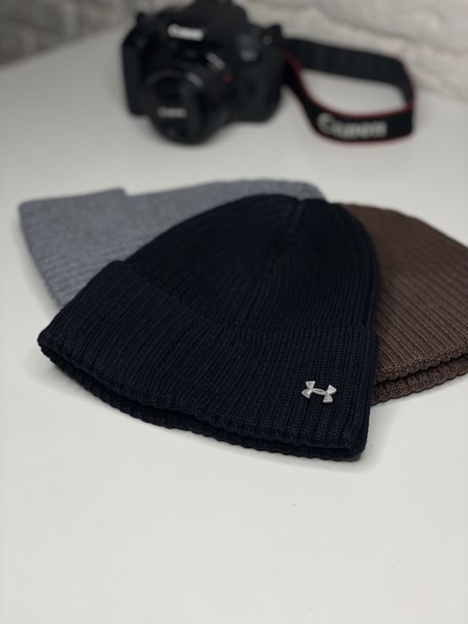 Зимова шапка UNDER ARMOUR чоловіча шерстяна м’яка тепла Вовна/кашемір
