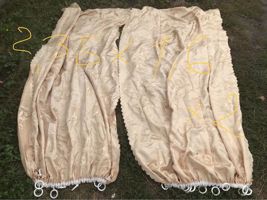 Тюль шикарна тюль з кільцями