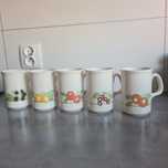 Kubki ceramiczne zestaw owoce