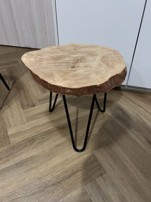 Rezerwacja (25.11) Stolik loftowy drewno