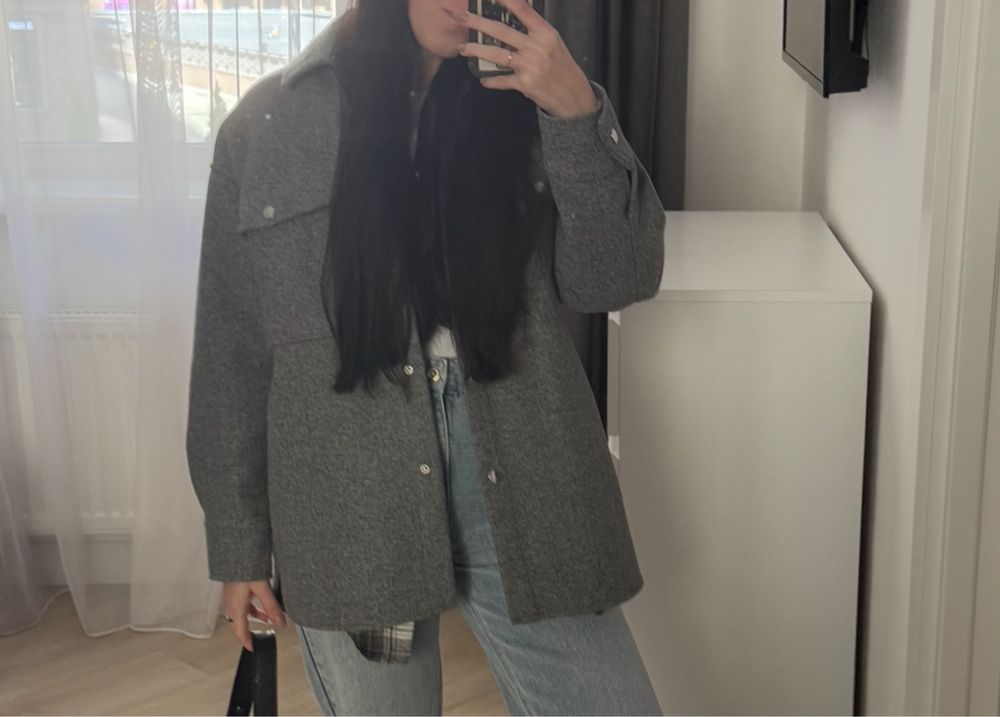 Zara сорочка рубашка тепла