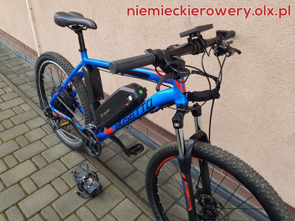 Rower górski MTB elektryczny 2000 w BUSETTO koła 27,5 alu GWARANCJA