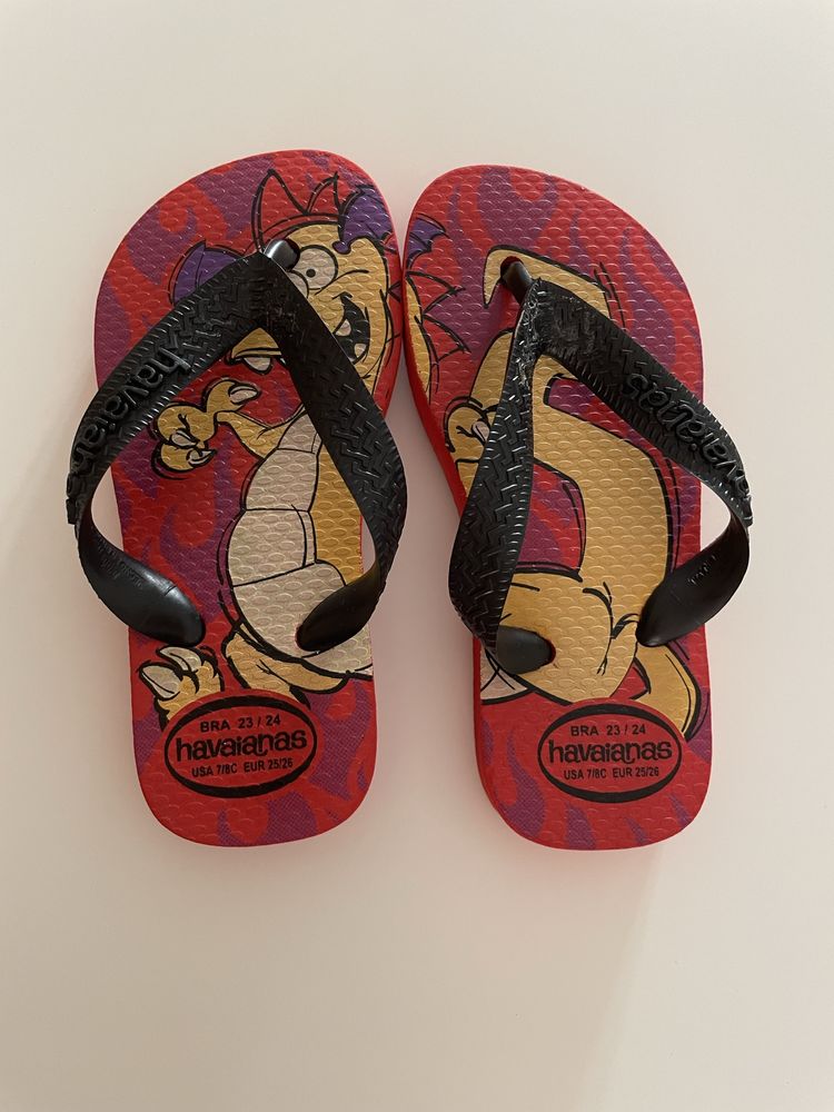 Chinelos Havaianas tamanho 25-26
