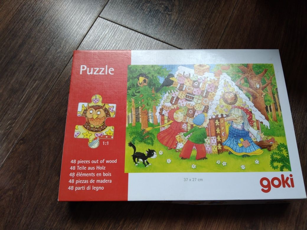 Drewniane puzzle firmy goki 2 szt.