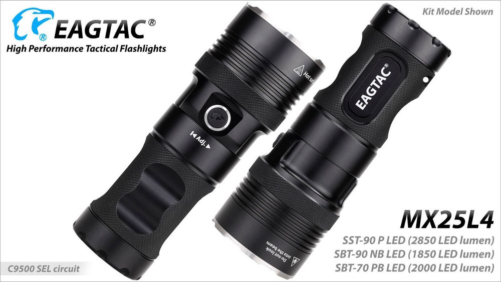 Фонарь EagleTac MX25L4 SST-90 P 2850 лм