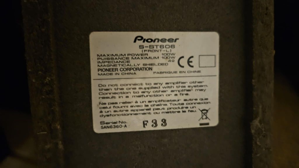 Kolumny podłogowe Pioneer S-ST606