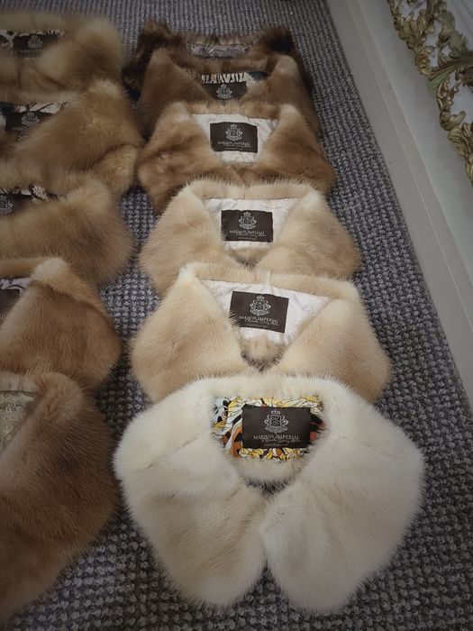 Golas em pêlo Vison Golden Honey  varias