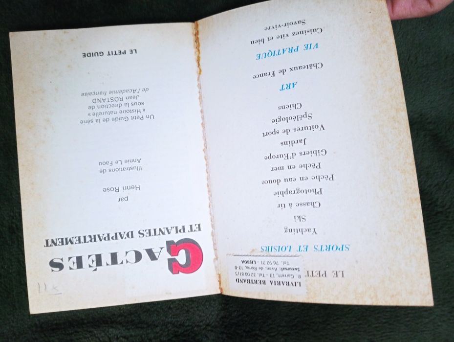 Cactees et plantes d'appartement - un petit guide de la serie ... 1966