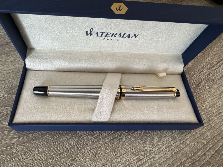 Якісна позолочена Пірьєва ручка як нова Waterman Expert SS