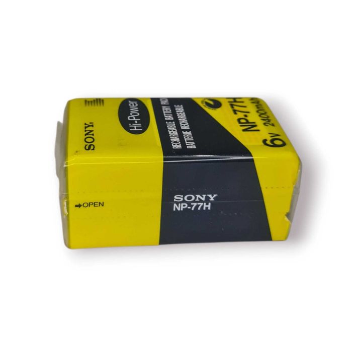 Bateria Recarregável Sony NP-77H – 6V / 2400mAh – Nova e Selada