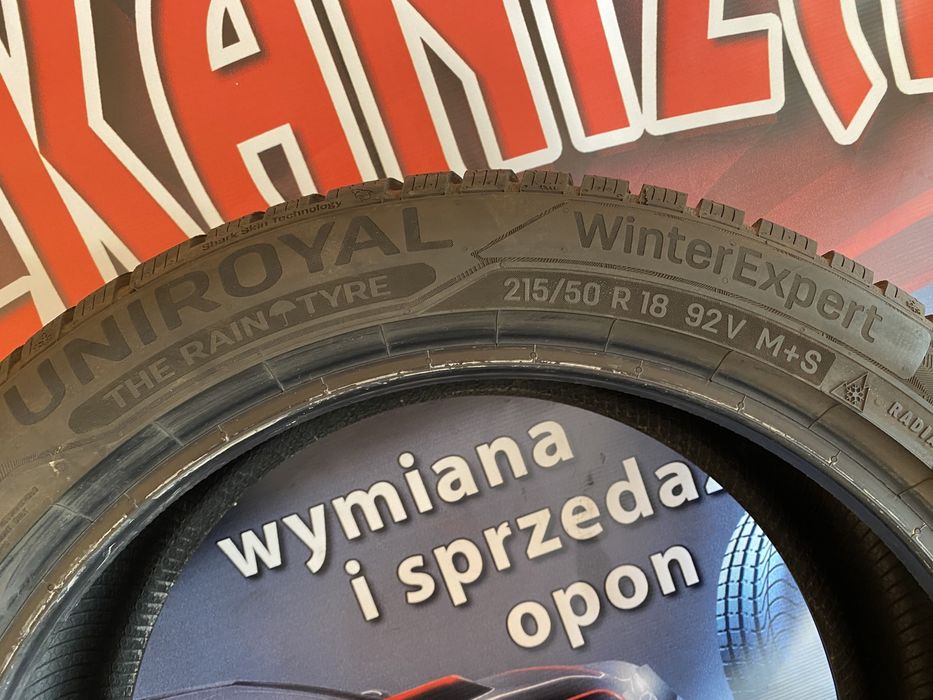 2x Opony zimowe Uniroyal WinterExpert 215/50R18 92V 2021rok JAK NOWE