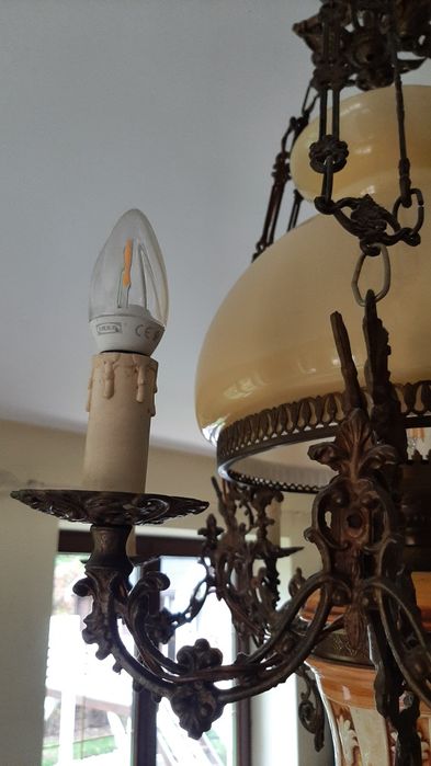 Retro lampa zyrandol vintage antyk