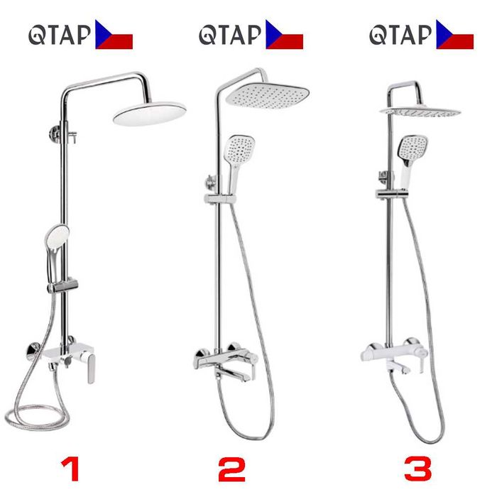 Розпродаж душових систем для ванни Imprese Qtap, Lidz, Devit Hansgrohe